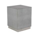 litton lane gray cube shaped accent table with beveled base end tables round cardboard top concrete coffee berg furniture nesting dining white plastic outdoor side marble and 150x150
