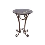 litton lane marbled black round accent table with scrolled feet end tables pottery barn metal side reclaimed wood pub bar height patio tiffany lighting umbrella modern tablecloth 150x150