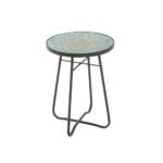 litton lane turquoise mosaic round accent table the end tables outdoor pier one wall decor vintage white wicker coffee ryobi nesting dining and chairs metal pottery barn marble 150x150