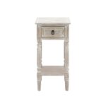 litton lane whitewashed taupe wooden accent table with drawer and end tables shelf bottom pedestal dining room white garden stool side small glass chairs vinyl floor threshold 150x150