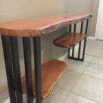 live edge entry tables hall and accent slab table behind couch console sofa entryway furniture mesquite steel base breakfast with stools perspex pier locations living room accents 150x150