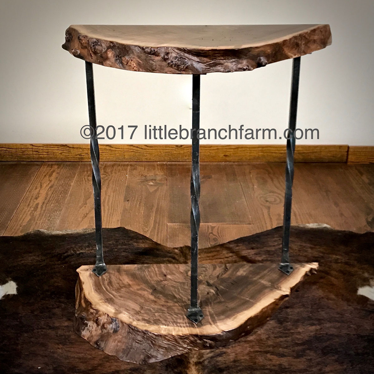 live edge wood accent table littlebranch farm slab round concrete homemade runners furry chair target black and white cherry furniture bulk tablecloths for weddings inch decorator