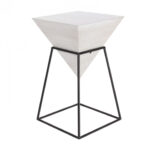 living studio wood metal grey square accent table inches wide intended for amazing end high your home concept keter ice bucket patio occasional tables center cloth antique 150x150