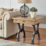 lloyd wood and metal trestle base end table inspire artisan room essentials accent free shipping today gold mats black tables furniture teak nic modern bar unique sofa small 150x150