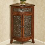 lombardy corner storage accent cabinet shaped table with patterned round tablecloths kitchen bins ikea malm side farmhouse console folding dining for small space pottery barn 150x150