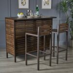 lorelei indoor dark brown acacia bar set with rustic glass accent table metal finish accents kitchen dining wine cabinet nautical room jules small outdoor storage marble coffee 150x150