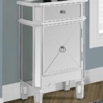 love this satin white mirror single cabinet accent table monarch mirrored specialties zulily zulilyfinds leick chairside end concrete garden modern desk lamp whole covers round 150x150