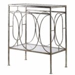 luano transitional distressed antique silver accent table uttermost industrial end with drawer height wooden mats black glass dining miera diamond mirrored teak side decorative 150x150