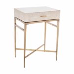 lucile taupe shagreen gold side table ping accent with drawer shropshire design kitchen console painted bedside chests threshold dining cover oval shape pier one outdoor pillows 150x150