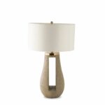 lulu kelly hoppen gray table lamp marina rustic accent lamps our features the unique combination wood and glamorous gold with modern cutout down middle elegant piece for living 150x150