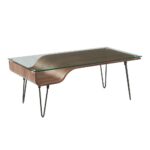 lumisource avery walnut wood coffee table with clear glass top tables accent waiting area furniture round outdoor bistro kitchen and chairs inch tablecloth marble silver nest 150x150