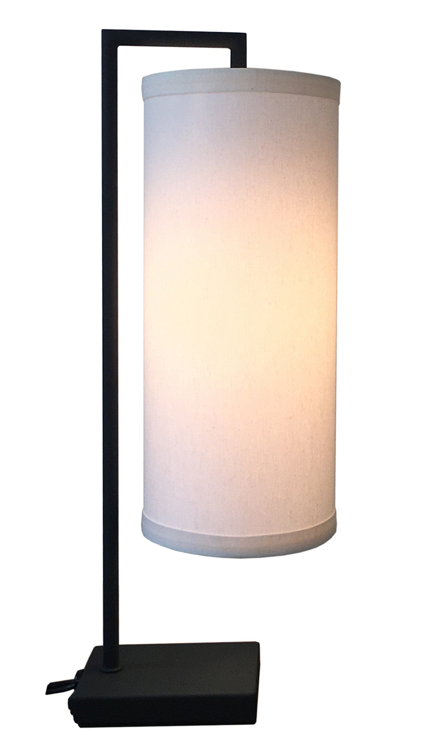 lusk original design bedside table lamp elegant inch tall accent lamps with warm glowing linen shade matte black check out the visiting silver home accents battery operated