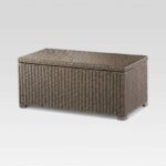 luxury gallery inspirations about threshold wicker patio storage accent table heatherstone trunk coffee bar height bistro set small with folding sides high end green side units 150x150