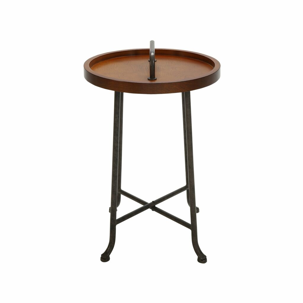 Lyndie Chestnut Accent Table Free Shipping Today Patio And