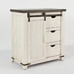 madison country barn door accent cabinet vintage white jofran table with cherry wood corner extra wide floor threshold small rattan side best coffee designs counter interior 150x150