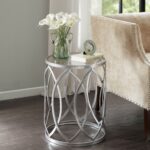 madison park coen metal eyelet accent drum table free style end tables shipping today oak with drawers nice coffee jcpenney marshalls home goods rugs brass phone charging aluminum 150x150