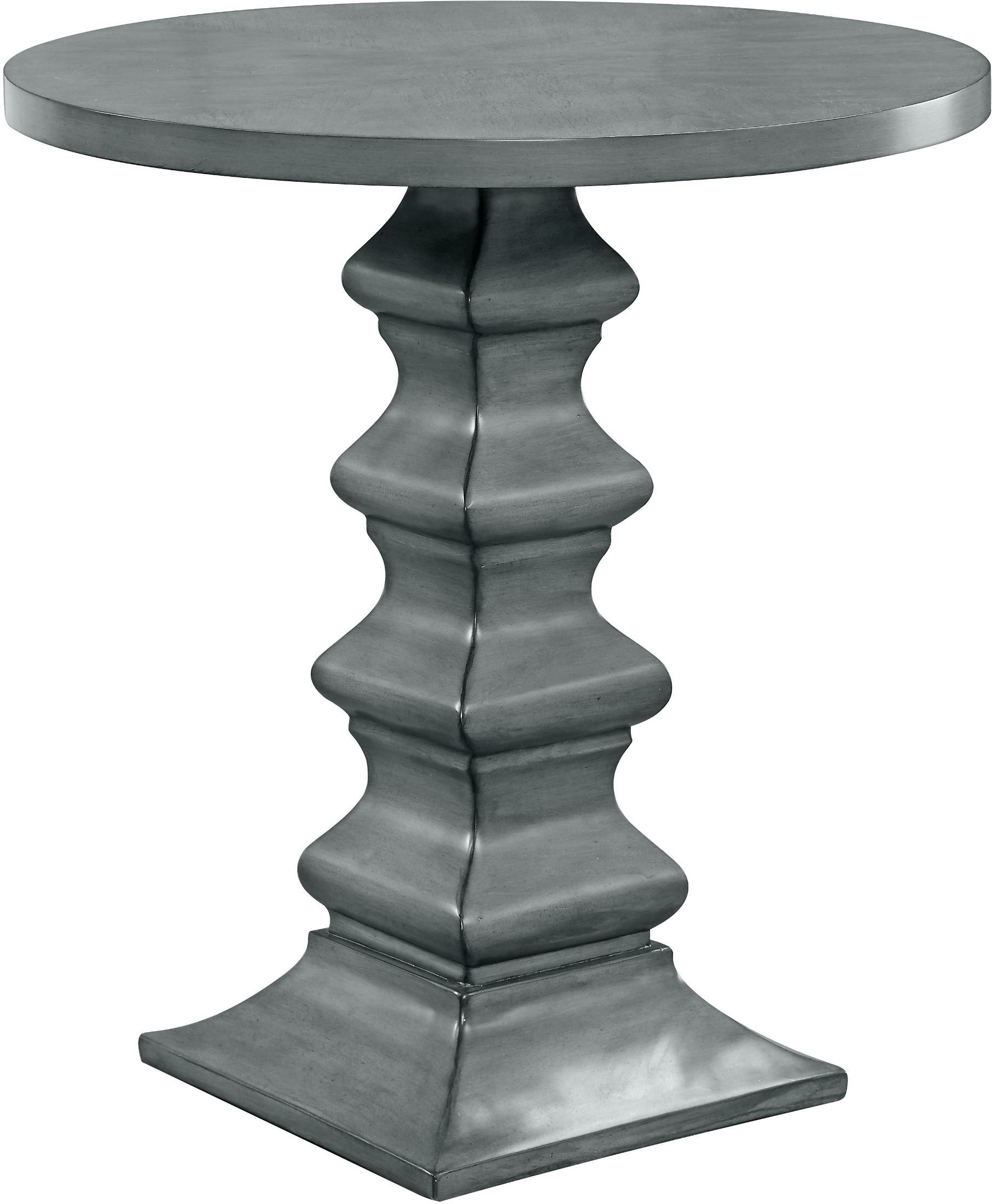 magnet burnished grey round accent table from coast gray dining pedestal base only grill chef small console chest coffee ideas west elm glass floor lamp bedroom curtains ikea