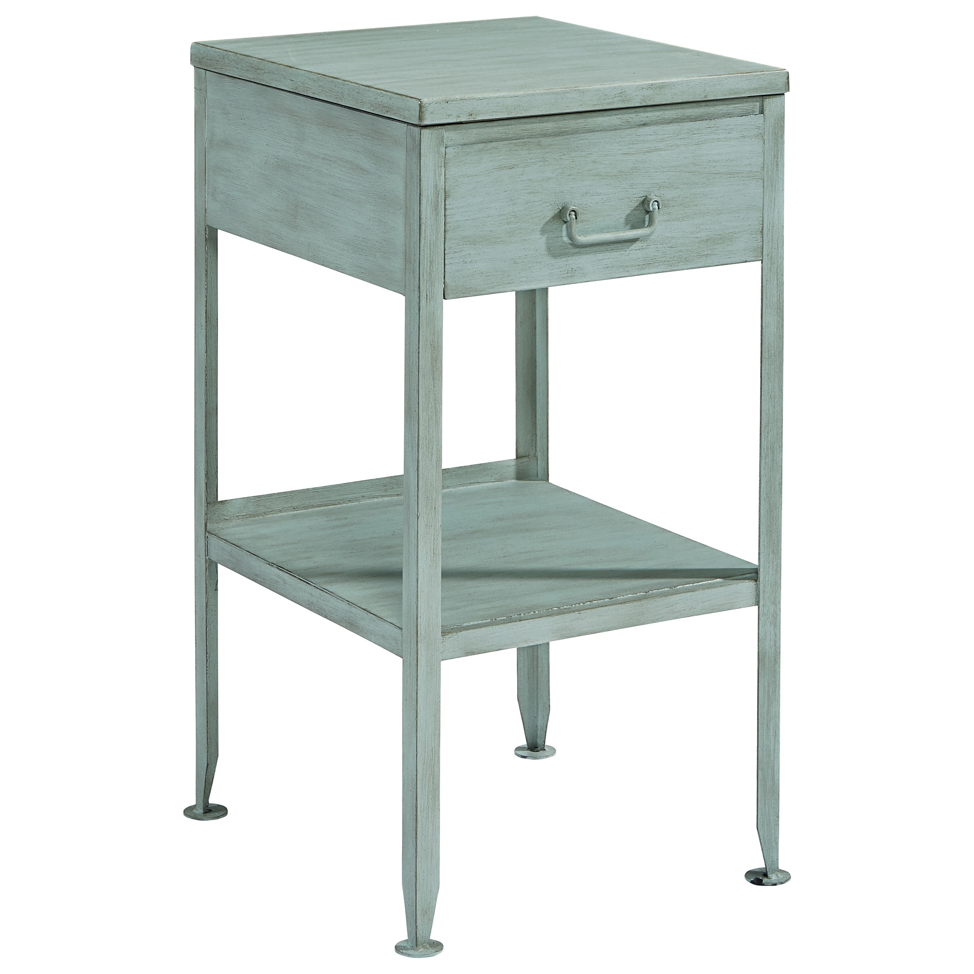 magnolia home joanna gaines accent elements small metal end table products color aqua blue side outside patio set chair cushions room essentials office computer desk printed