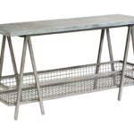 magnolia home joanna gaines accent elements the shannon products color zinc table elementszinc top console fire pit and chairs outdoor kitchen mid century modern furniture end 150x150