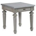 magnolia home joanna gaines french calais end table zinc top products color accent frenchcalais cement coffee weekend furniture small metal bedside astoria collection patio high 150x150