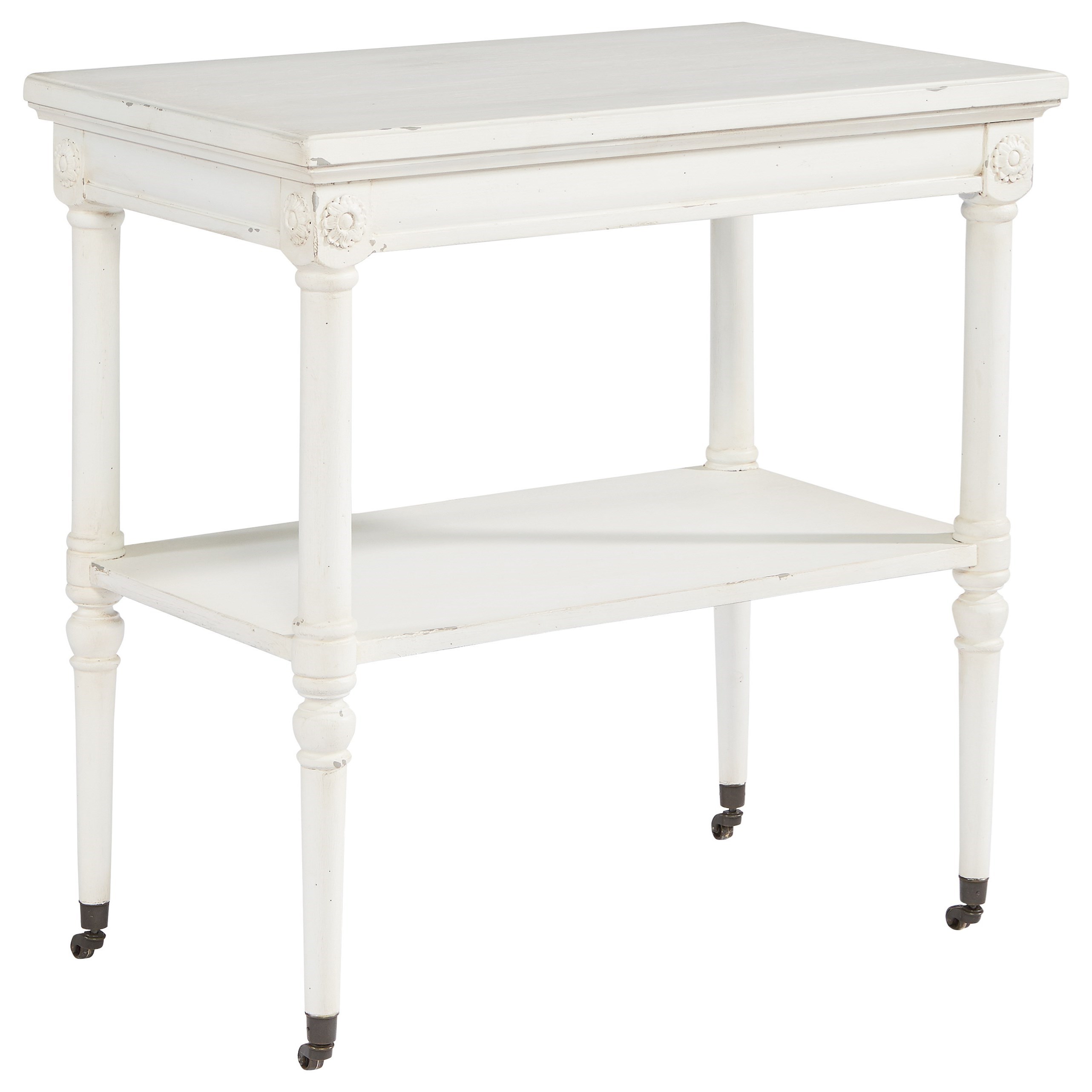 magnolia home joanna gaines french inspired petite products color accent table groups rosette with casters coconis furniture mattress end tables ethan allen reviews avalon round