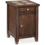magnussen allister square accent table cinnamon local furniture with drawer round granite top coffee small black antique nautical lights grey platform brown kitchen decor glass 150x150