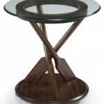 magnussen home beaufort round end table with three oar products color glass accent narrow console shelves wood pedestal metal coffee set nickel lamp outdoor sofa furniture 150x150
