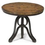 magnussen home cranfill industrial style round end table with products color pinebrook accent cranfillround pub height bistro beach themed bathroom accessories retro cabinet 150x150
