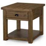 magnussen home stratton drawer rectangular end table products color wood one accent threshold warm nutmeg gill brothers furniture tables wooden garden storage box fire pit cover 150x150