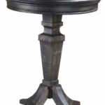 magnussen pine hill rustic round accent end table repurposed doors couch set black wrought iron patio side legs for tables small marble furniture with umbrella pier one dining 150x150