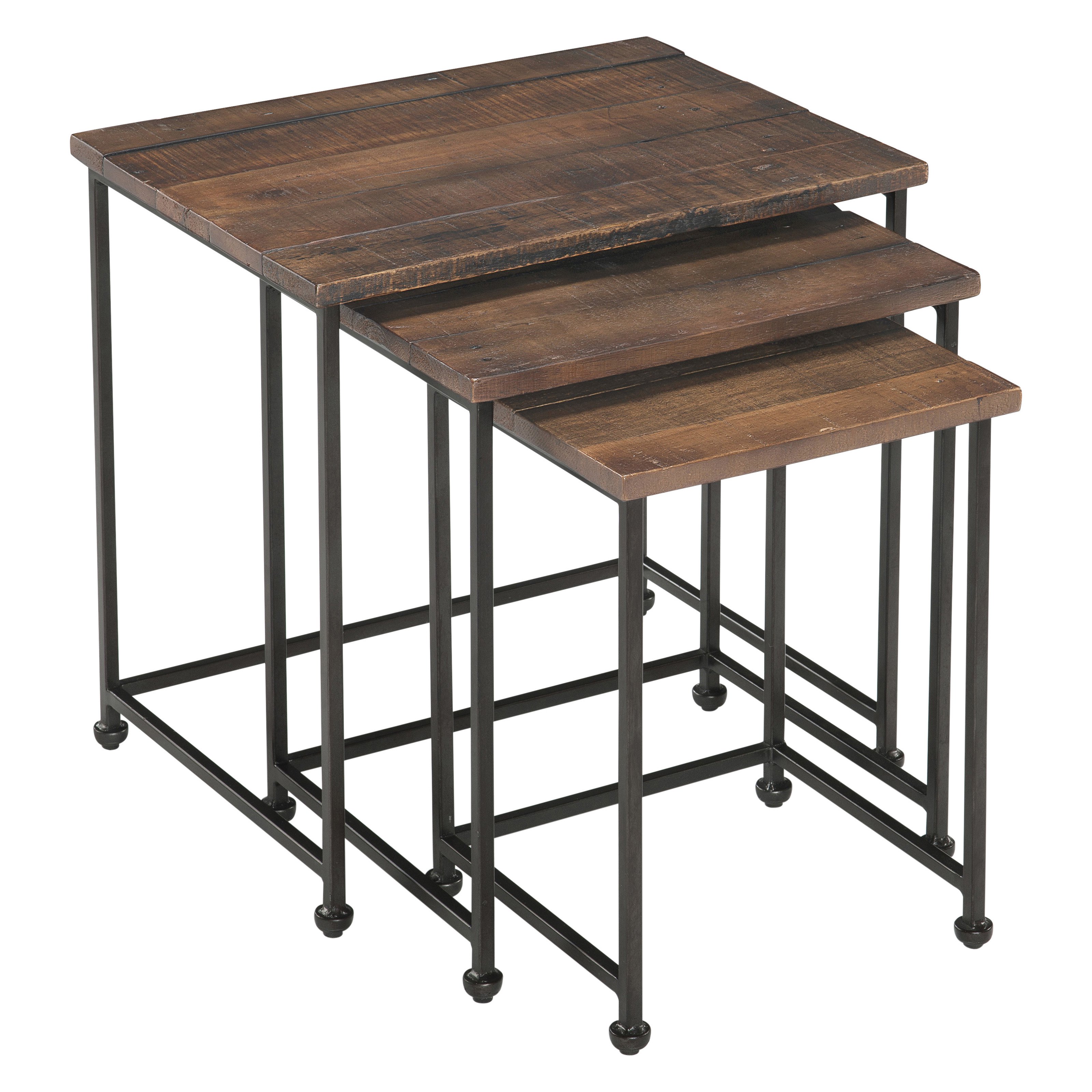 magnussen woodbridge wood nesting end table wrought knurl accent tables silver chest small deck and chairs large wall clock black cherry coffee set trestle dining verizon ellipsis