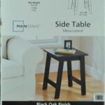 mainstays end table black oak finish accent marble decorative furniture legs small plastic outdoor media console cool lamps modern target rugs dining room chairs best patio 150x150
