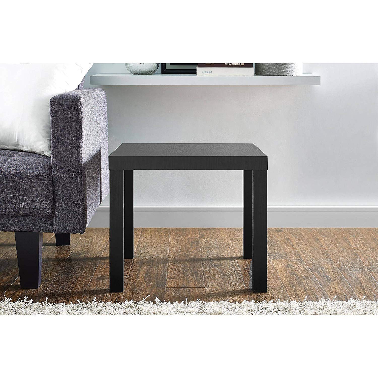 mainstays parsons end table multiple colors black accent marble kitchen dining coffee with wheels ikea solid oak tables room chairs keter drinks cooler seats grey mirrored bedside