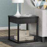 mainstays parsons end table with drawer multiple colors accent power strip bar pub set black nest tables modern outdoor patio coffee nesting shell lamp lap desk target 150x150