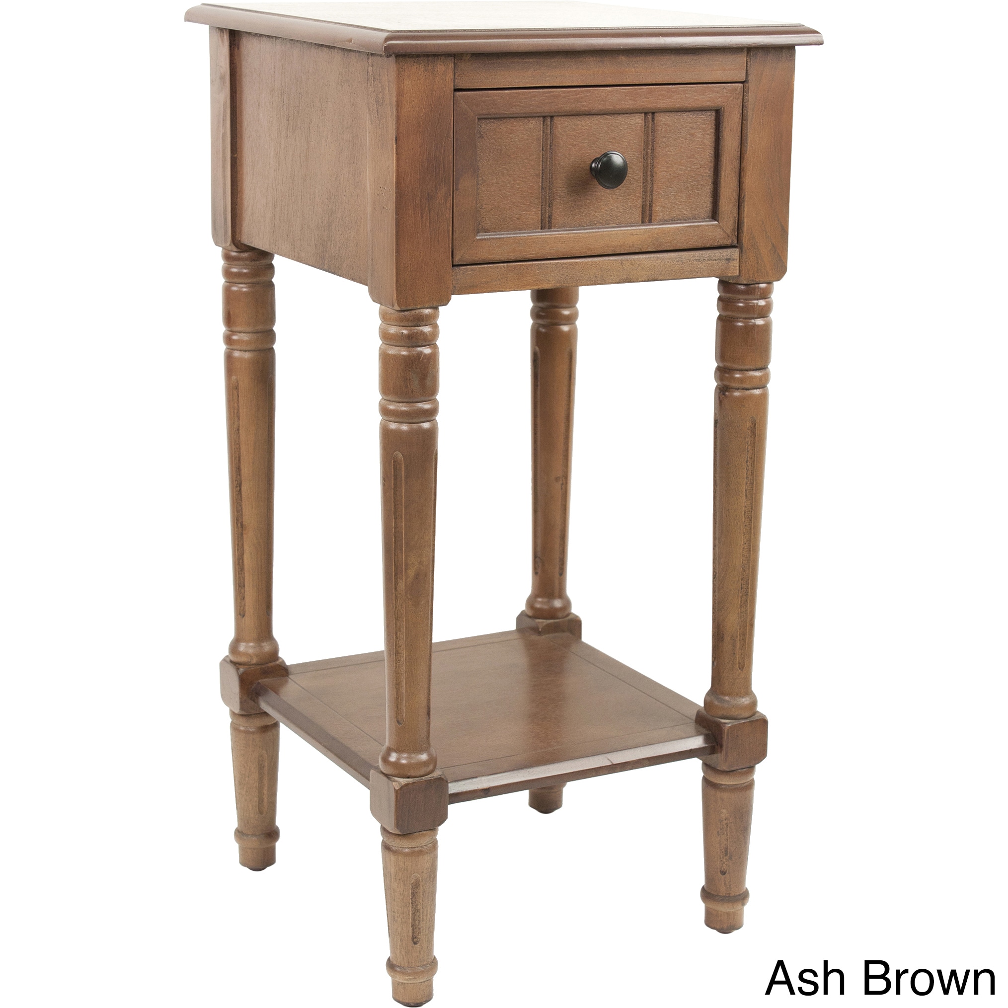 maison rouge provins one drawer square accent table antique white wood ash brown cordless buffet lamps modern cabinet round living room rectangular nest tables extra large