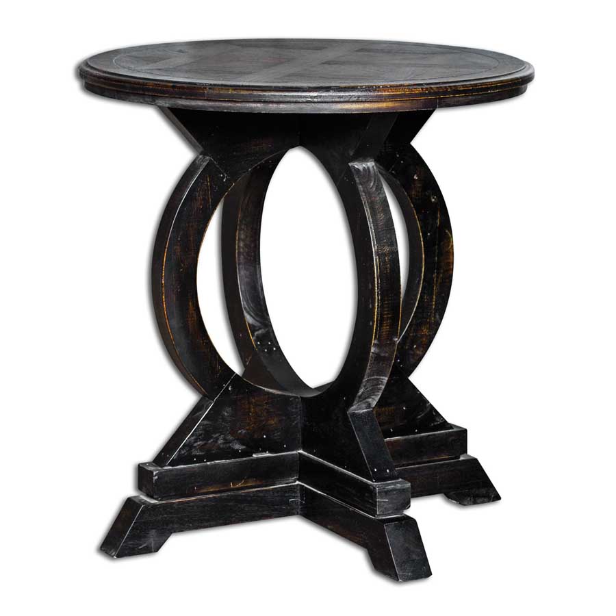 maiva black round top furniture accent table uttermost square cloth tablecloths fretwork coffee tall nesting tables plexiglass console brielle large antique dining room industrial