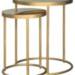 majaci gold finish white accent table set finishwhite furniture tables solid wood round end turquoise target patio covers outdoor dining sets battery led desk lamp very narrow 150x150