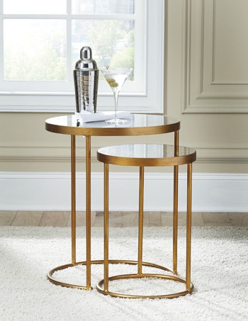majaci gold finish white accent table set finishwhite round skirts decorator marble top bistro closeout furniture person square dining teak outdoor dinner target serving trays