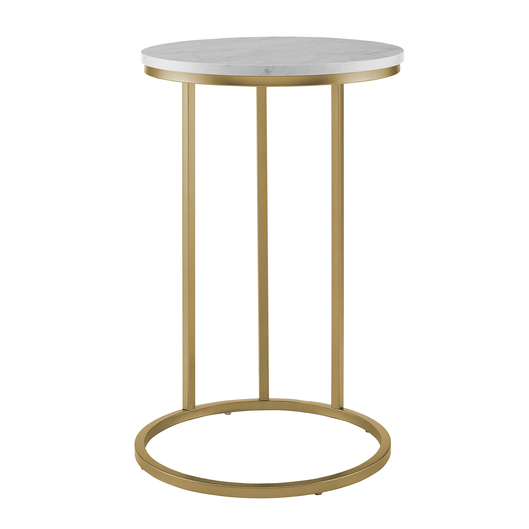 manor park modern round end table white marble top gold base accent under outdoor timber small oak value furniture lucite console between two chairs retro bedroom animal print
