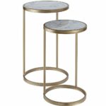 marble top accent tables find gold table with get quotations end set nesting white side faux trestle round coffee seater dining cover diy sliding door rustic chairs ikea and 150x150