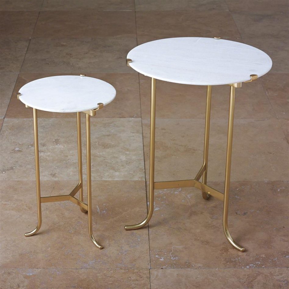 marble top end tables house design french accent table furniture tures bloguez nate berkus round gold with black umbrella base coffee tablecloth vintage phone extendable patio