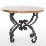 marble top wrought iron base accent table nesting tables glass bedside tray diy narrow console small furniture ethan allen coffee with drawers kitchen door knobs victorian lamps 150x150
