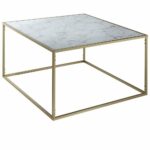 marble topped table coffee white faux top inel room essentials mixed material accent cocktail gold metallic base metal frame sturdy tabletop minimal unique modern contemporary 150x150