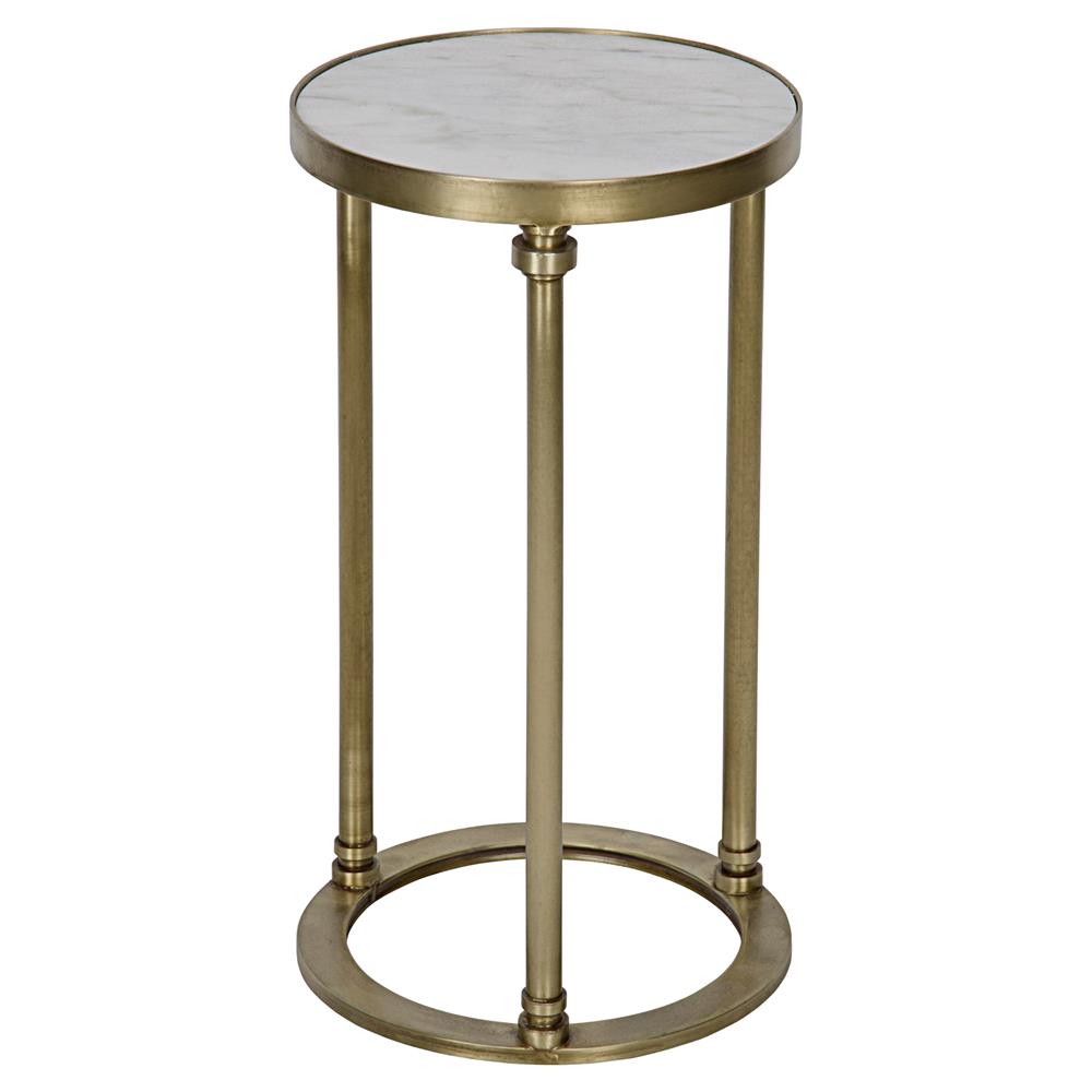 margot modern white stone antique brass round side table small product outdoor cover kathy kuo home west elm console end tables value wine rack towel holder footstool legs vintage