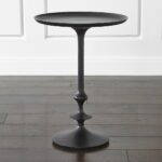 marilyn accent table the petite features graceful crate and barrel flare rimmed top sharply turned pedestal base exclusive cabinet door knobs barn style kitchen small skinny end 150x150