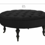 marla victorian inspired tufted brush microfiber accent table blk size style casters pottery barn glass dining tall thin bedside small round black side magnussen furniture coffee 150x150
