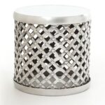 marlow aluminum drum stool side table zin home cylinder accent pier one coupon ashley center bedside lights cherry wood corner ikea garden storage box usb lamp black marble top 150x150