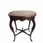 marquetry wood inlay french provincial side table chairish accent wrought iron end with marble top mosaic tile coffee small mid century and chairs gray brown tables tiny patio 150x150