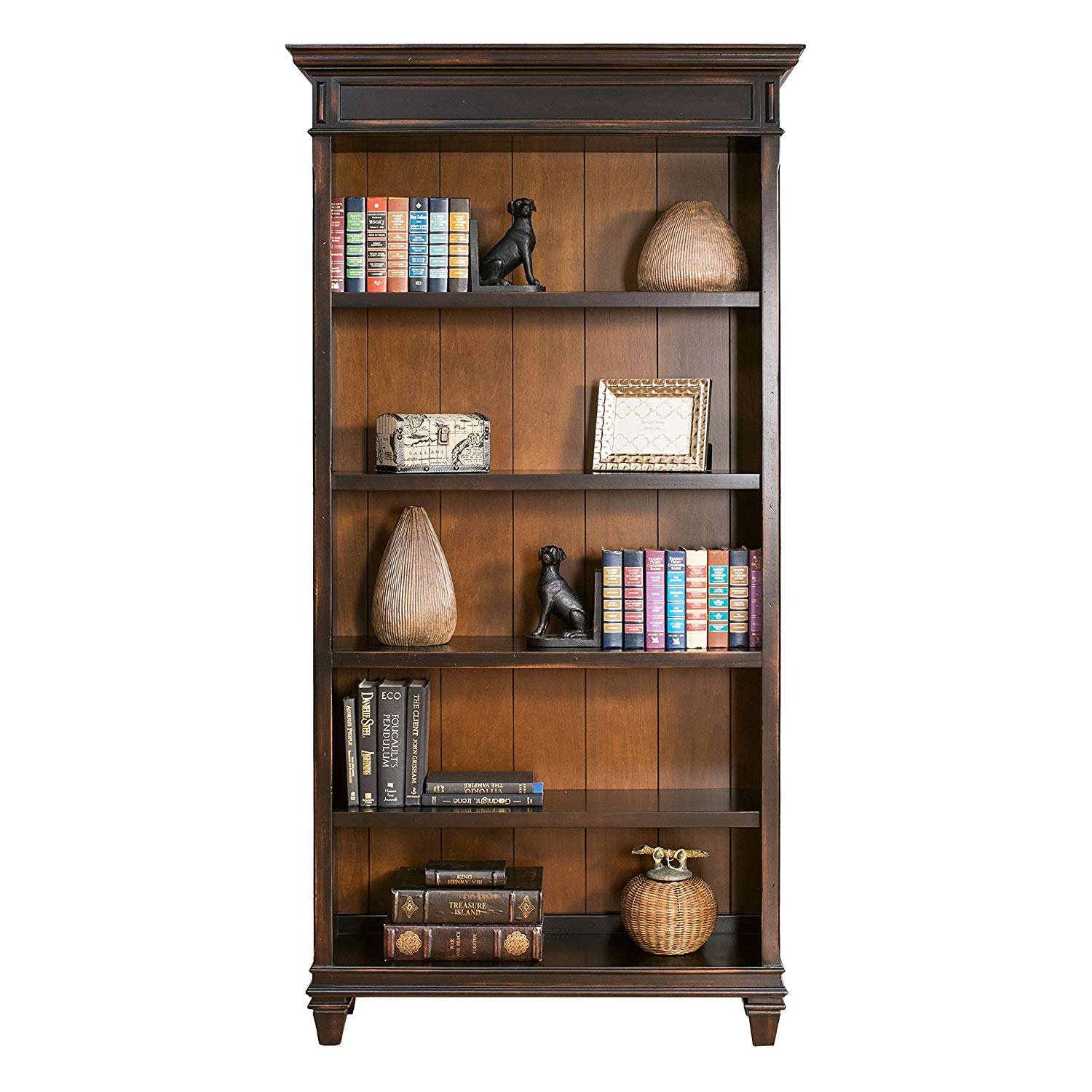 martin furniture hartford bookcase brown fully accent table assembled kitchen dining antique oval end adjustable metal legs tablet usb trendy home decor best lamps iron nesting
