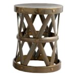 mastercraft brass and glass pedestal accent table modern ello antique hammered metal open small coffee runner quality bedroom furniture black mirrored bedside cabinets 150x150